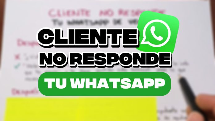 Cliente NO responde tu WhatsApp