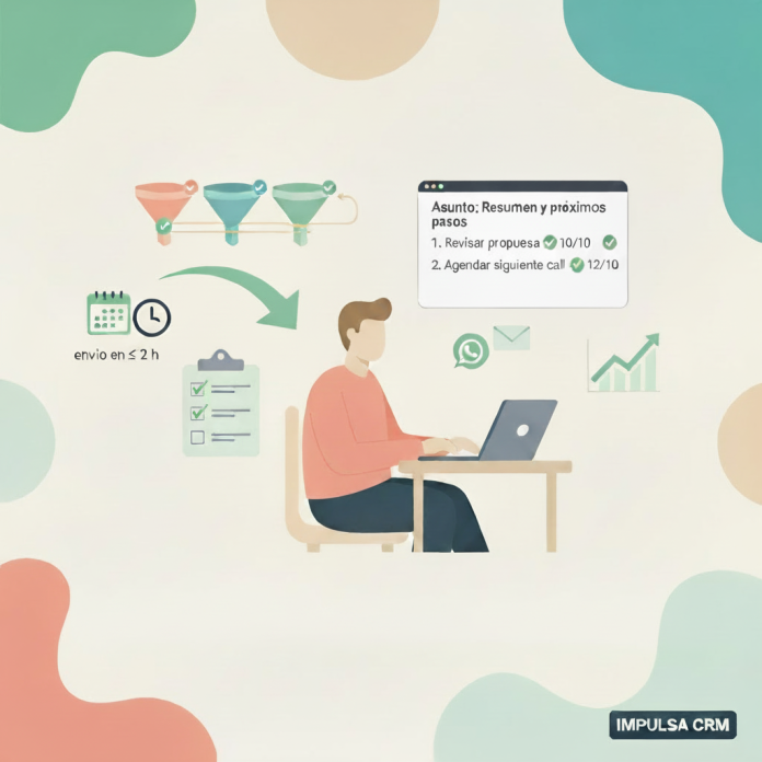 Email post reunion perfecto Email post reunión de ventas