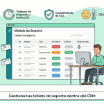 Cómo gestionar tickets de soporte dentro del CRM en B2B