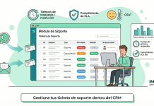 Cómo gestionar tickets de soporte dentro del CRM en B2B