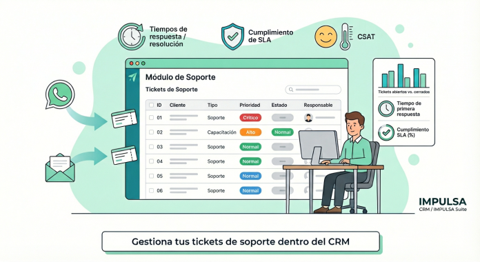 Cómo gestionar tickets de soporte dentro del CRM en B2B