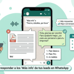 La mejor forma de responder a los "Más info" de tus leads