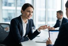 Profesional en reunión