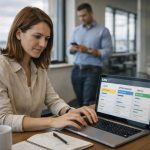 Trabajadora en oficina