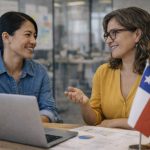 Trabajadoras de chile en reunión