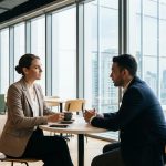 Profesionales charlando