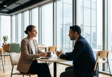 Profesionales charlando